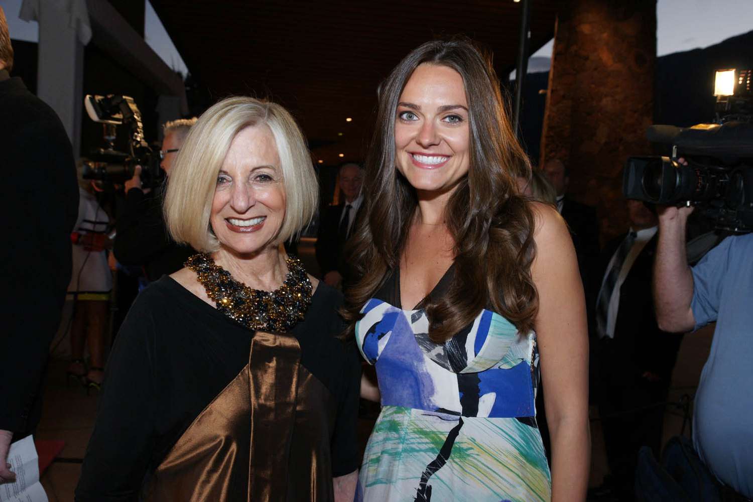 Helene Galen and Natalie Brunell attend 21st Annual Steve Chase Humanitarian Awards Gala at Palm Springs Convention Center on February 7, 2015 in Palm Springs, California. 