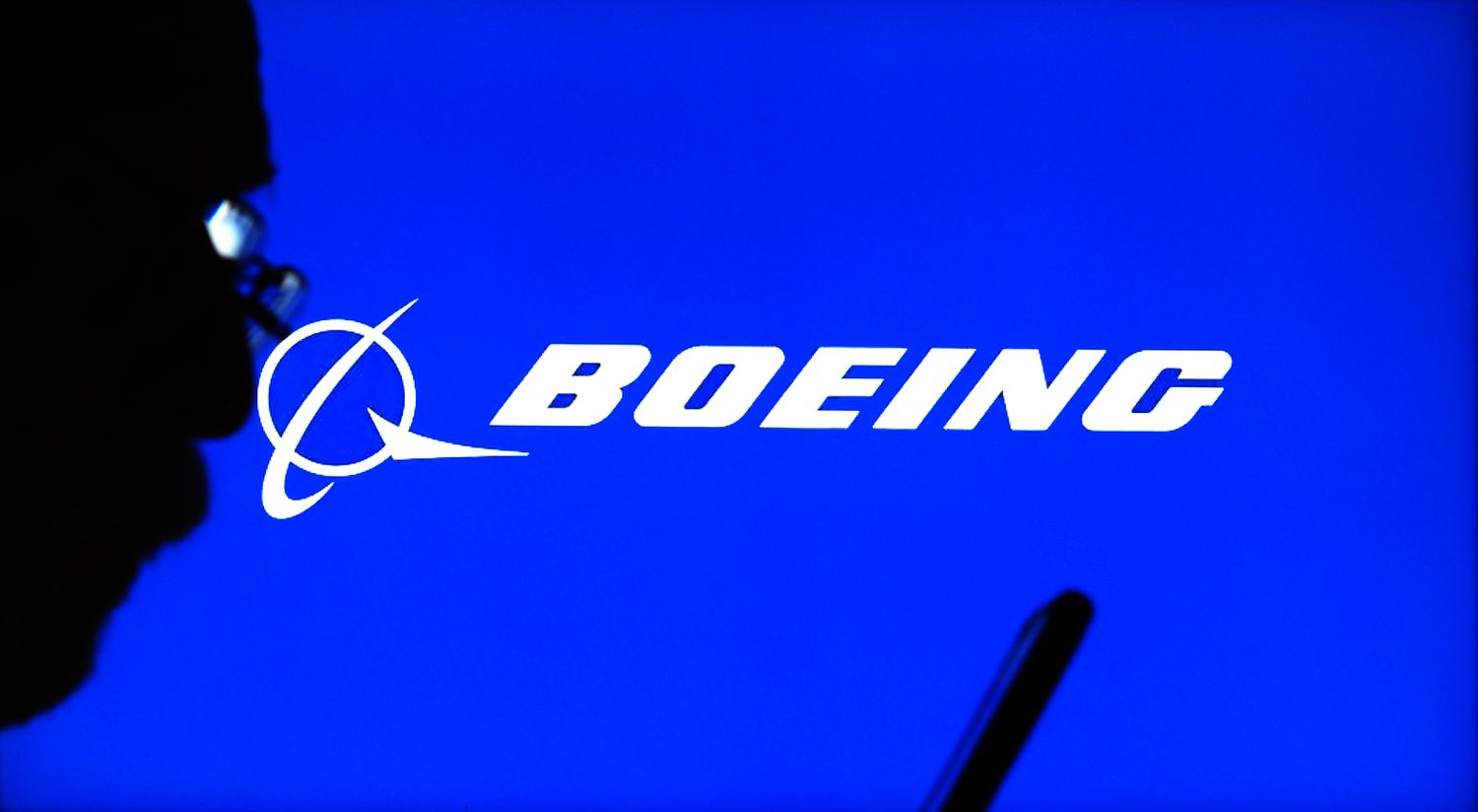 Boeing Company logo seen displayed on a monitor