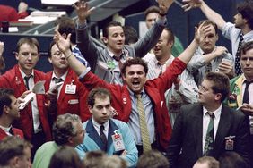Futures traders on the floor of an Exchange