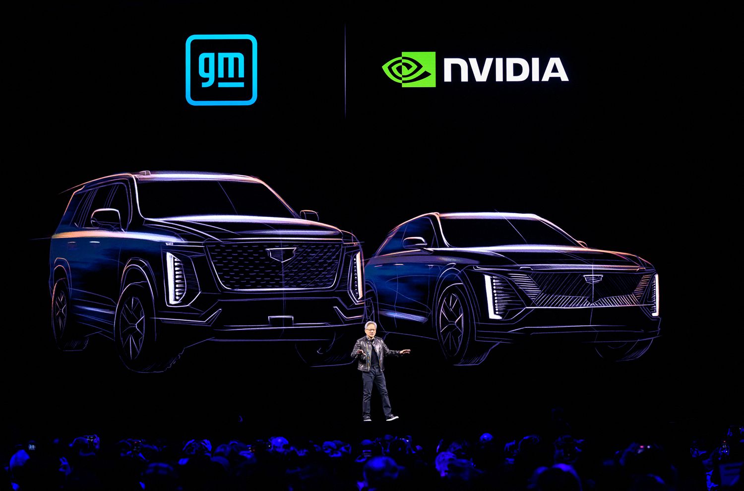 Nvidia CEO Jensen Huang delivers the keynote address at the GTC AI Conference in San Jose, California, on March 18, 2025. 