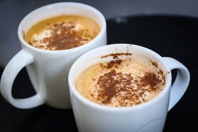 Starbucks Pumpkin Spice Lattes at a shop in Poland earlier this month. 