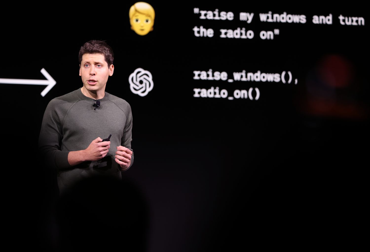 OpenAI CEO Sam Altman at the OpenAI DevDay event on Nov. 6, 2023 in San Francisco, California.