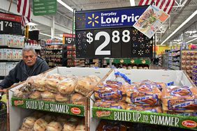 A man shopping at Walmart