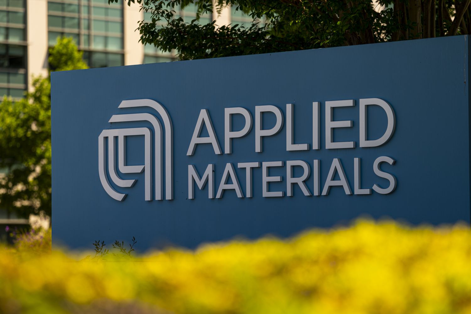Applied Materials Inc. sign outside its headquarters in Santa Clara, California