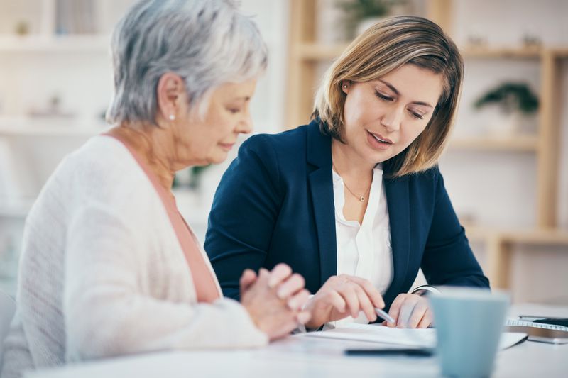 Talking finance worker 