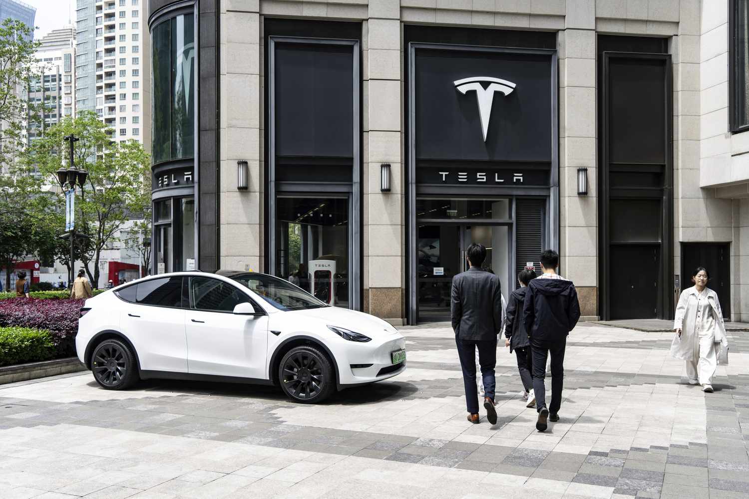 A Tesla Inc. showroom in Shanghai