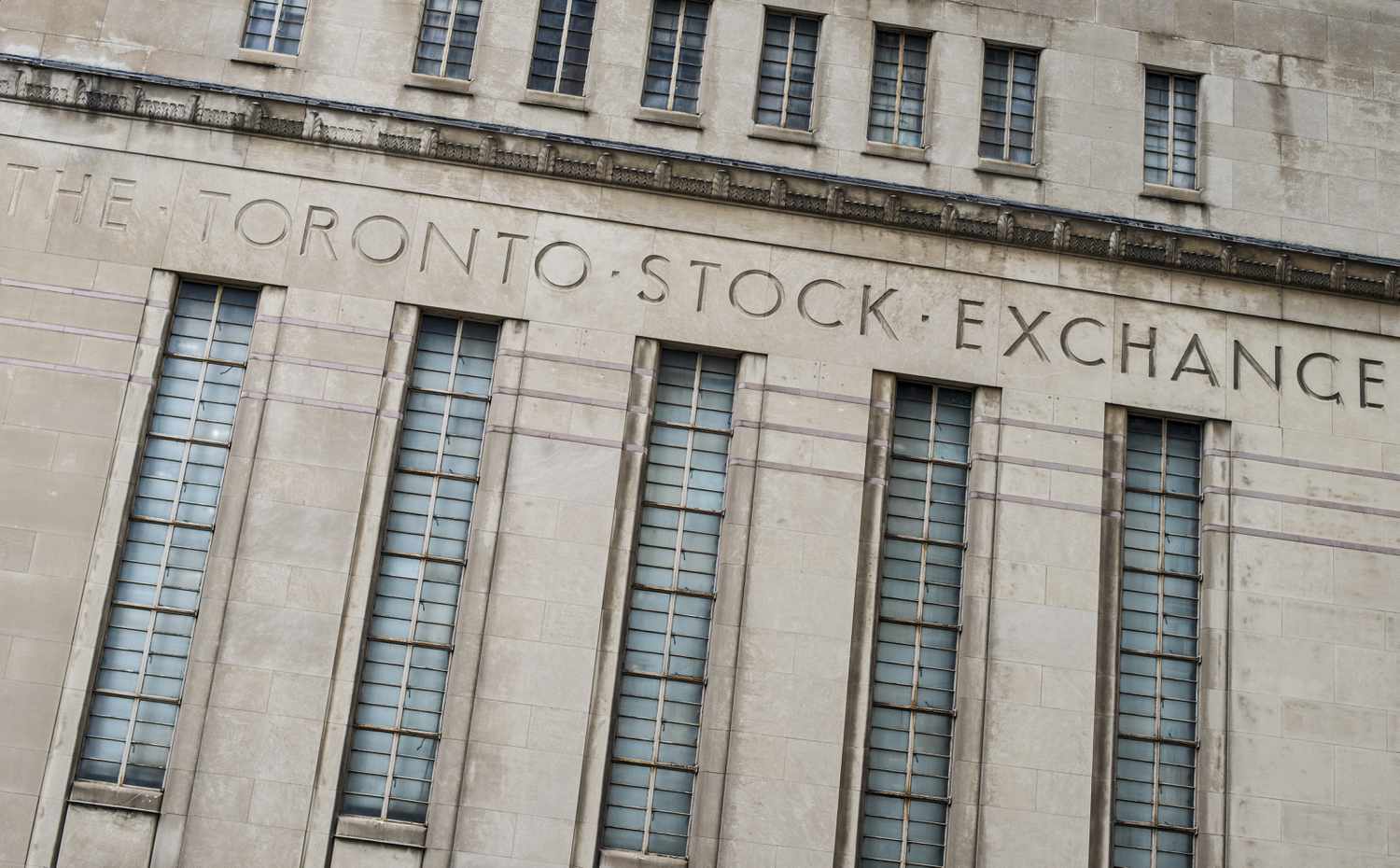 The Toronto stock exchange building (TSX).