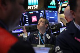 Traders on the floor of the New York Stock Exchange