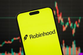 The logo of Robinhood Markets, Inc. is displayed on a smartphone screen