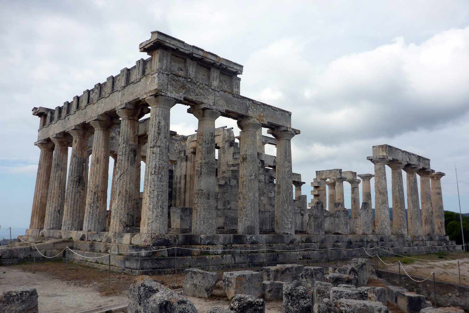 Temple of Aphaia on Aegina Island, Greece