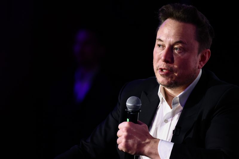 Elon Musk, owner of Tesla and the X (formerly Twitter) platform