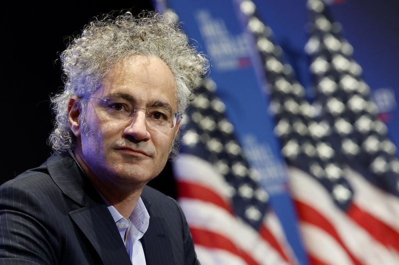 Palantir CEO Alex Karp speaks at the Hill and Valley Forum in Washington D.C.