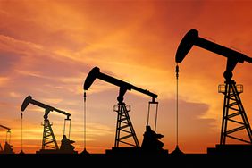 Image of oil rigs