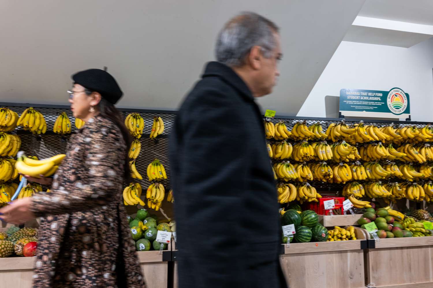 A person shops at a Whole Foods Market grocery store on December 17, 2024 in New York City.