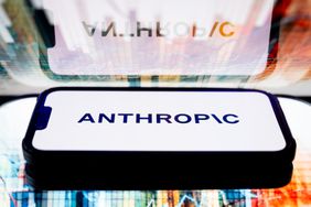Anthropic logo seen displayed on a smartphone