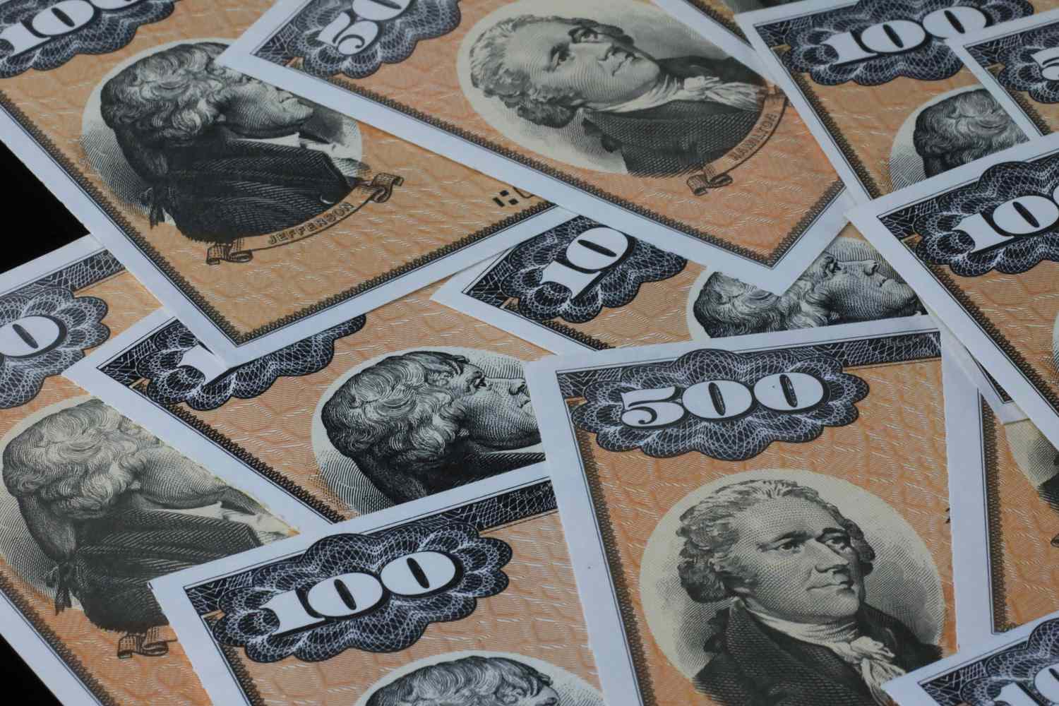 Close up of U.S. Treasury bonds
