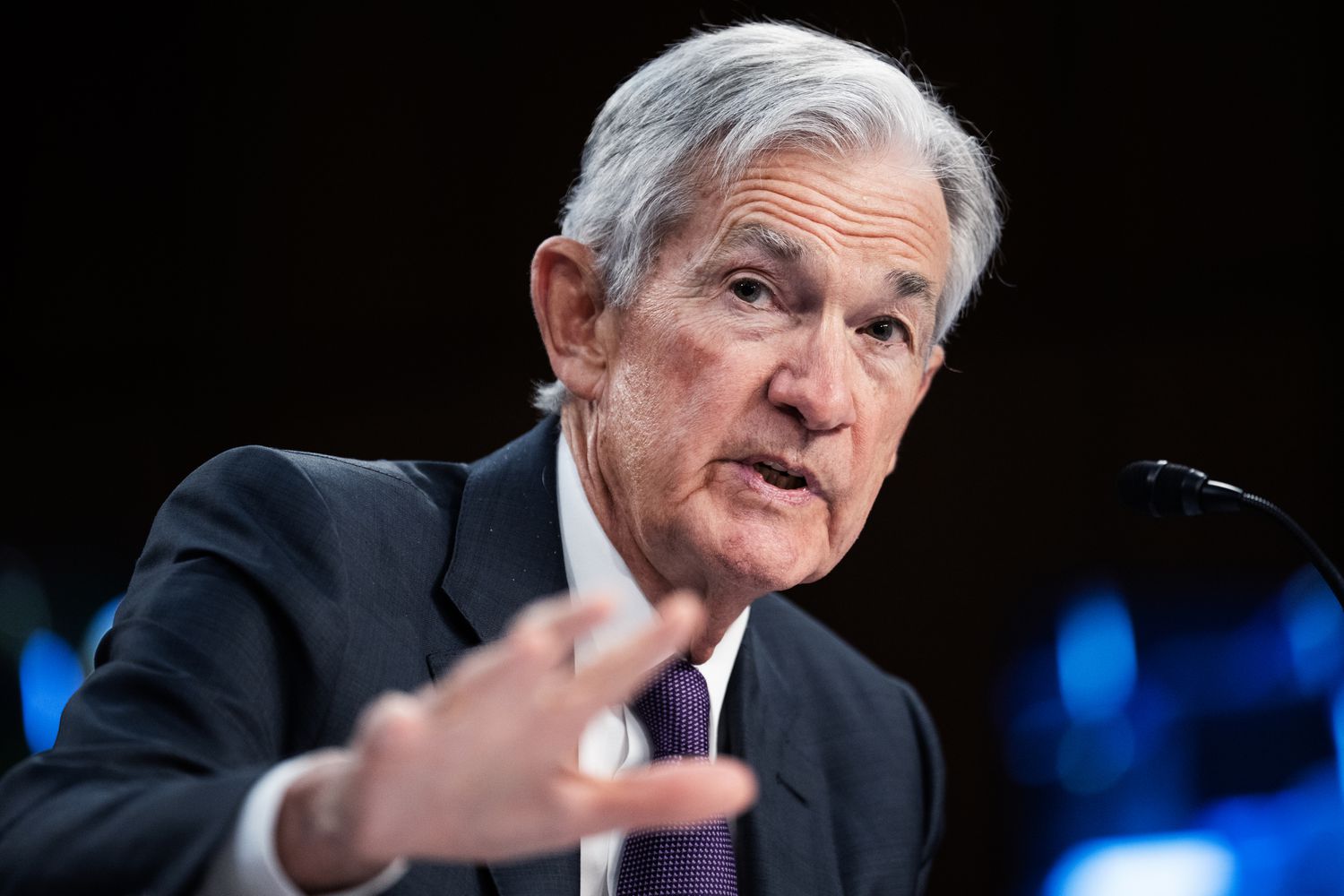 Federal Reserve Chairman Jerome Powell testifies during the Senate Banking, Housing and Urban Affairs Committee hearing titled "The Semiannual Monetary Policy Report to the Congress," in Hart building on Tuesday, February 11, 2025. 