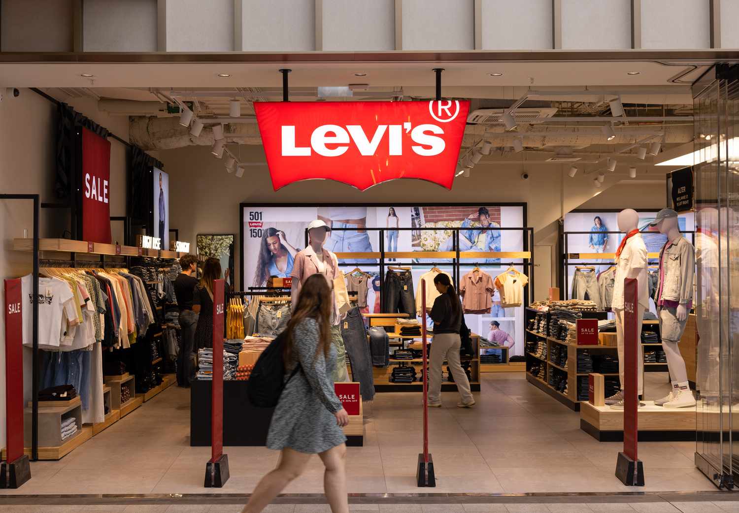 A Levi Strauss & Co. store in Stockholm, Sweden, on Tuesday, June 13, 2023. 