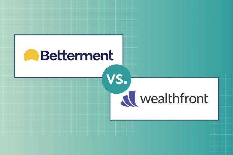 Image shows two robo-advisor logos for Betterment and Wealthfront.