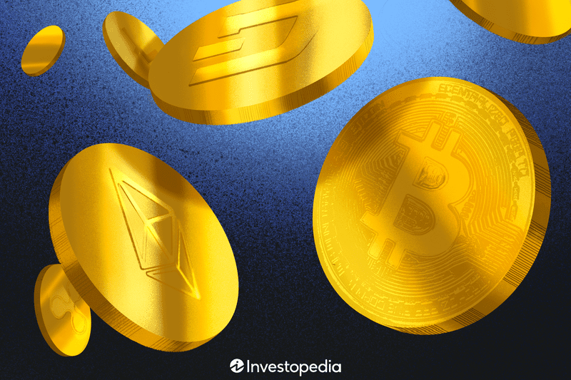 Image of various cryptocurrencies