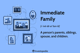 Immediate Family: A person’s parents, siblings, spouse, and children.