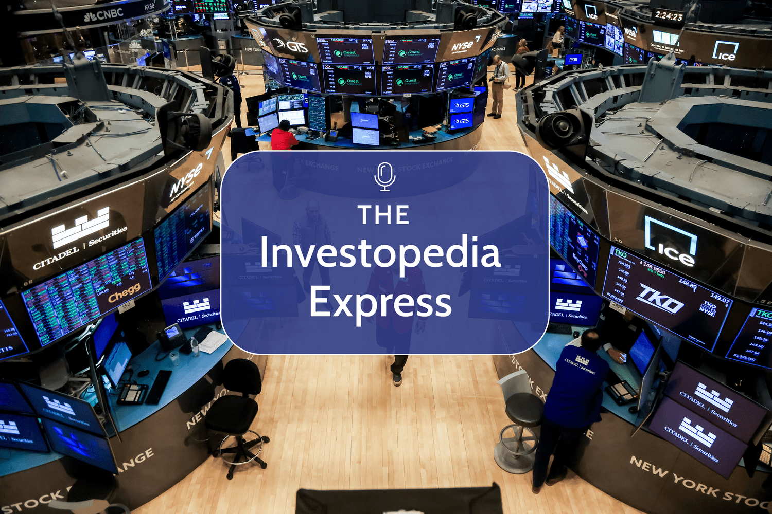 Image of the New York Stock Exchange trading floor 