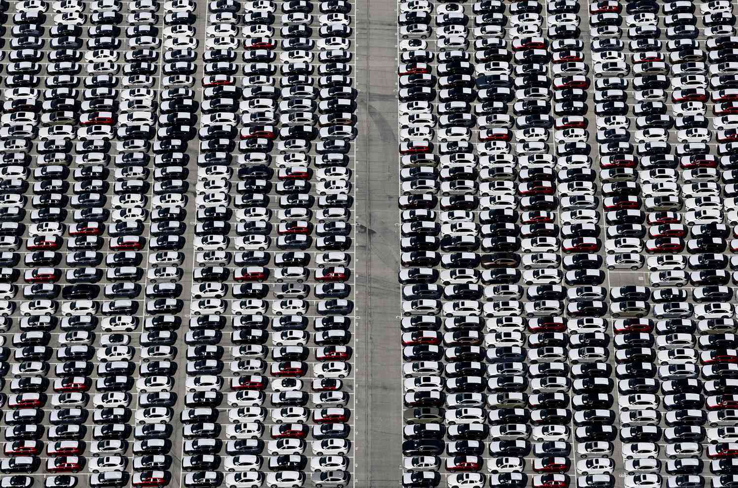 Aerial View of Cars