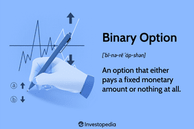 Binary Option: An option that either pays a fixed monetary amount or nothing at all.