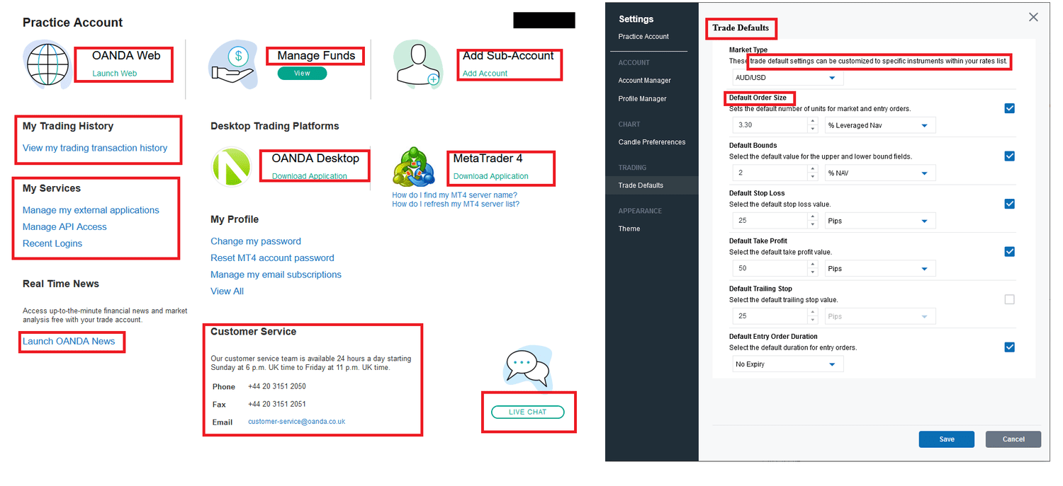 OANDA Account Management