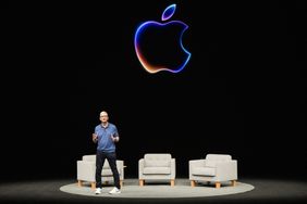 Apple CEO Tim Cook speaks during Apple's annual Worldwide Developers Conference (WDC) in Cupertino, California on June 10, 2024.