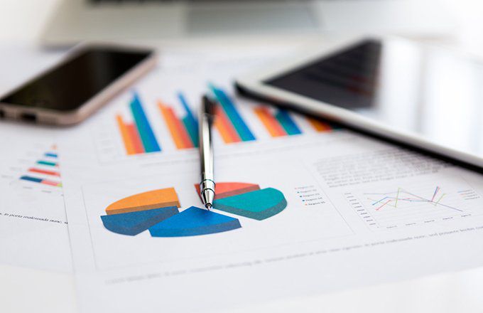 Statistics Graph and Electronics