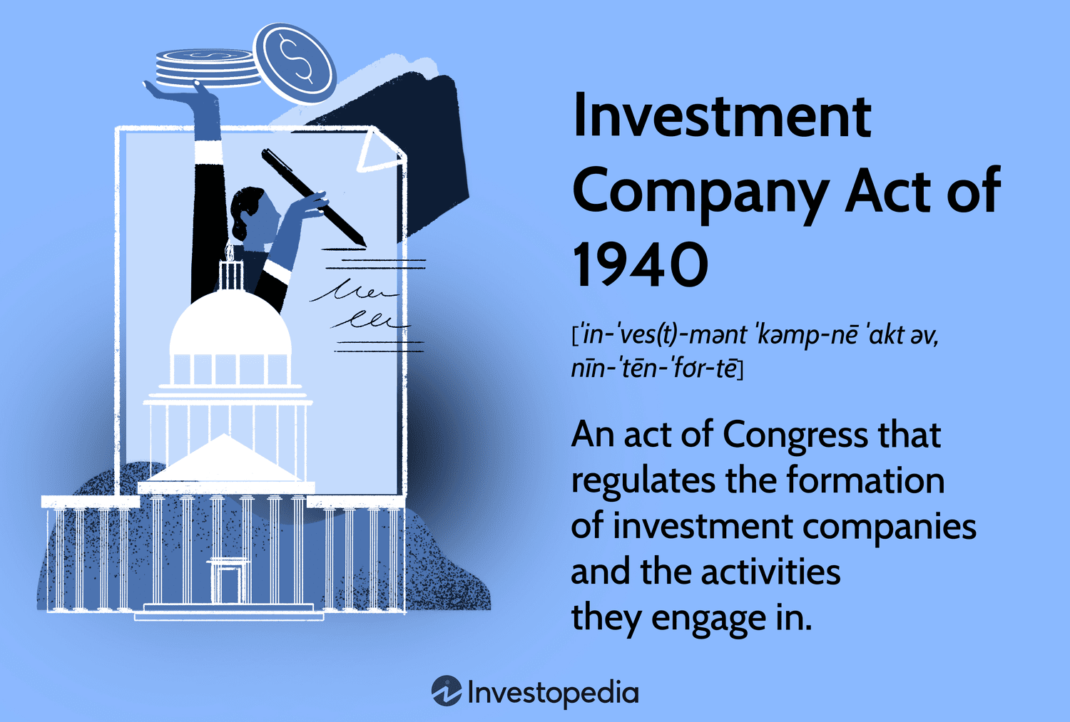 Investment Company Act of 1940: An act of Congress that regulates the formation of investment companies and the activities they engage in.