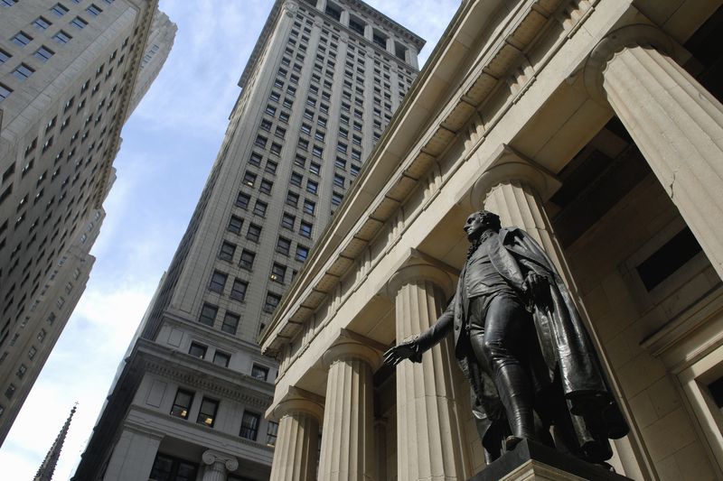 George Washington statue outside of Federal Hall National Memorial on Wall Street