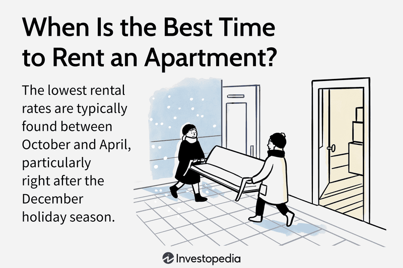 An illustration of two people moving a couch during the winter