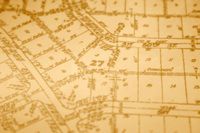 Plat map of lots and blocks