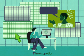 An illustration for Best Online Excel Courses shows a person seated at a desk while another person on a digital viewing screen speaks. The background consists of several overlapping spreadsheet grids.