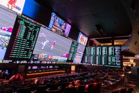 The sportsbook in the Circa Resort & Hotel ahead of Super Bowl LVIII on February 10, 2024 in Las Vegas, Nevada