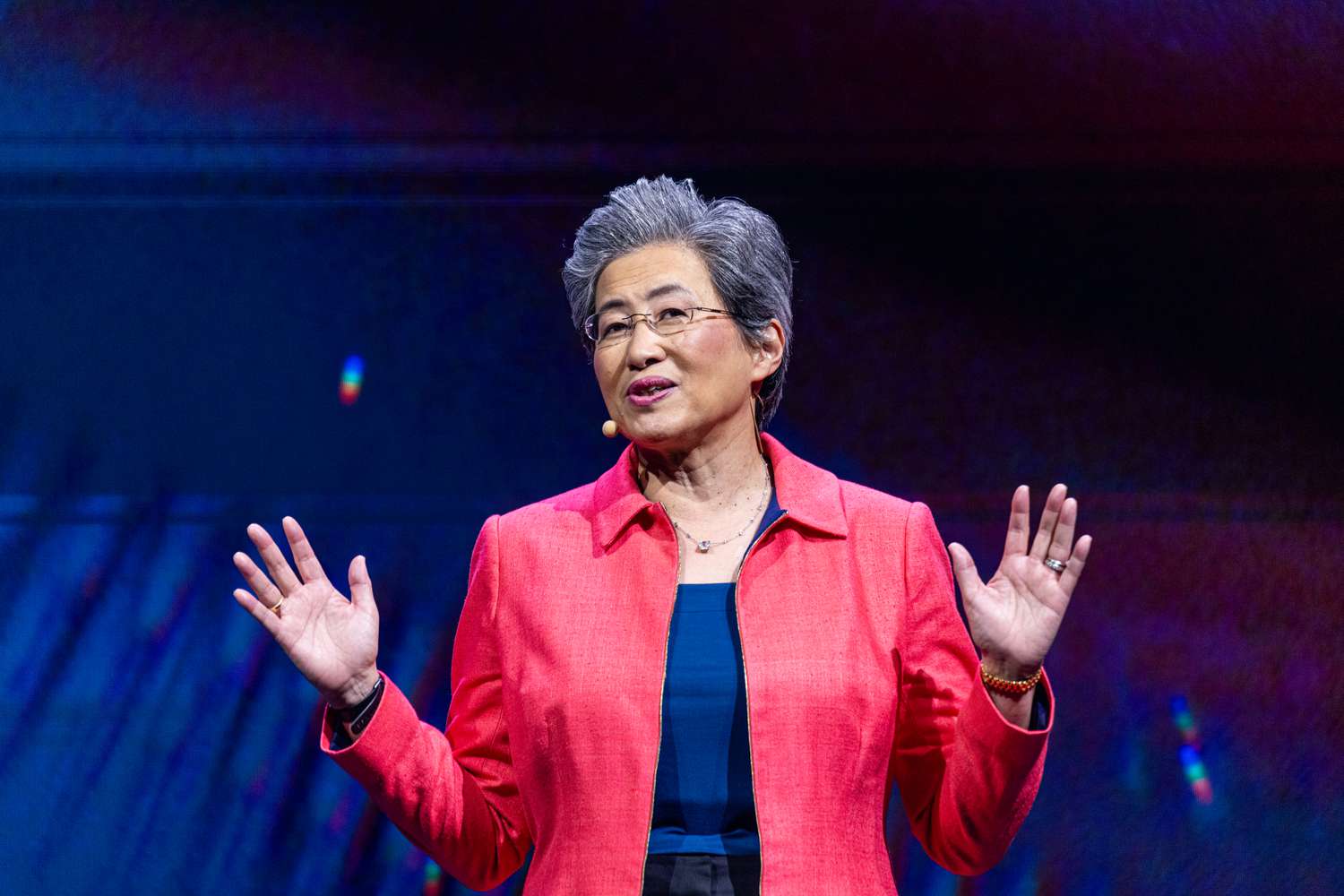 Lisa Su, chair and chief executive officer of AMD, during the Computex conference in Taipei, Taiwan, on Monday, June 3, 2024.