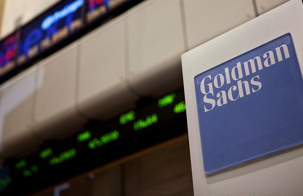 Goldman Sachs name next to ticker