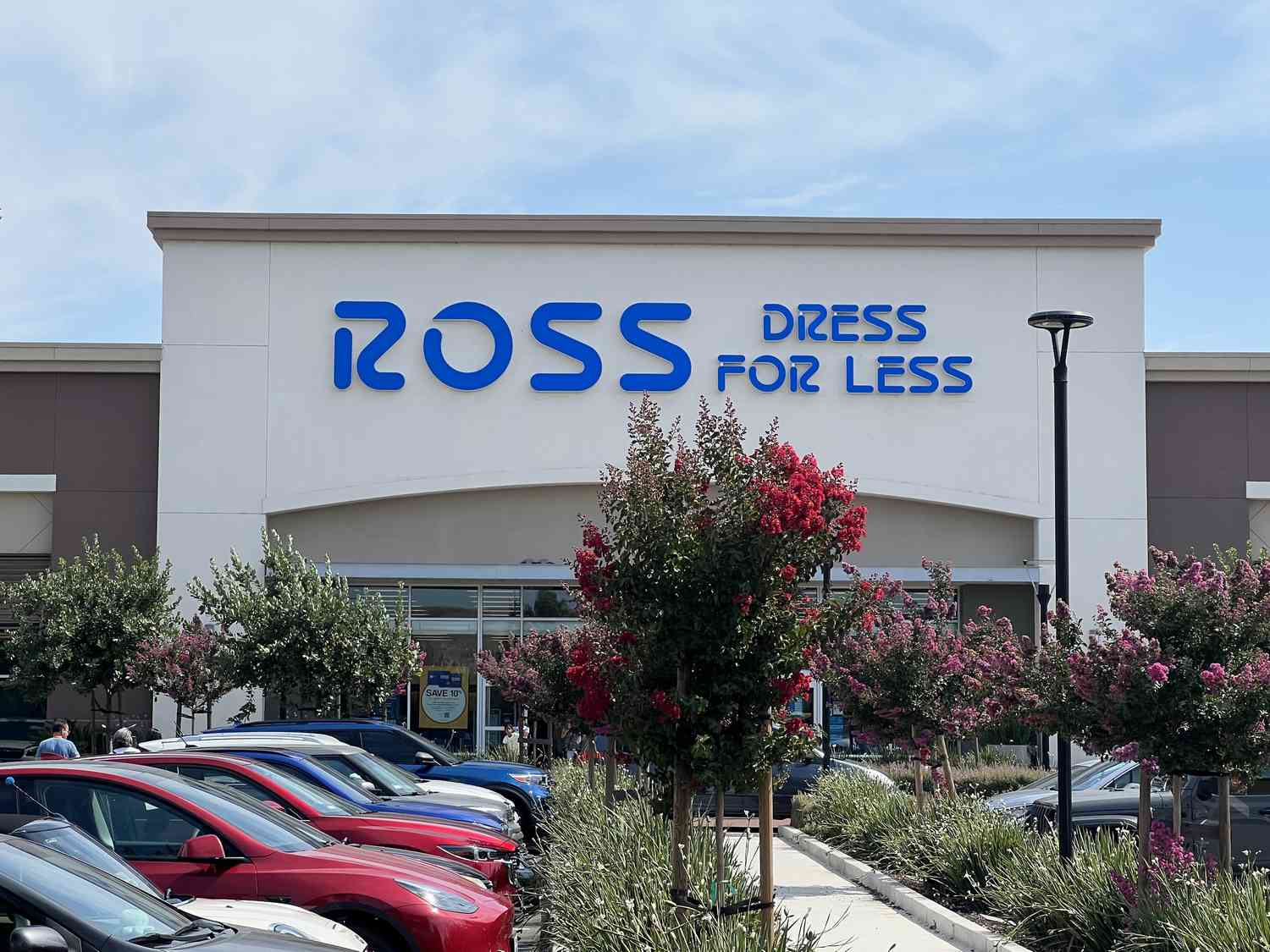 Facade of Ross Dress for Less store with in Livermore, California, on July 13, 2024