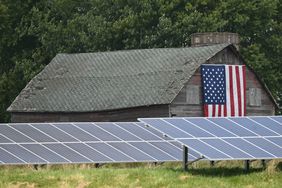 Solar panels in Westby, Wisconsin.