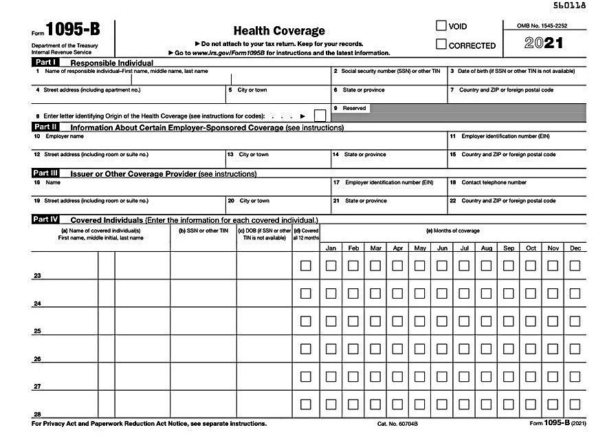 IRS Form 1095-B
