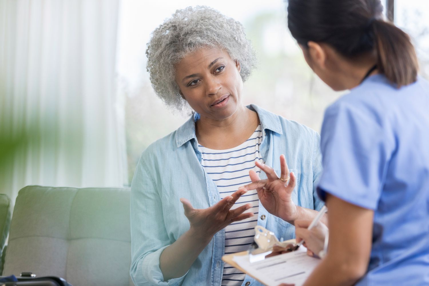 Long-term care check-in with doctor after colorectal surgery