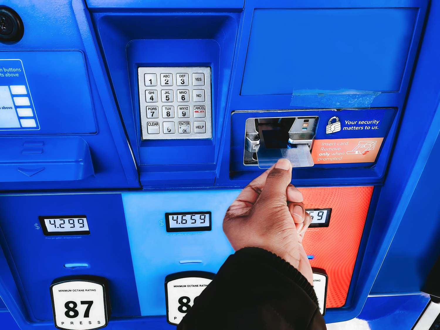 Transaction at Gas Pump