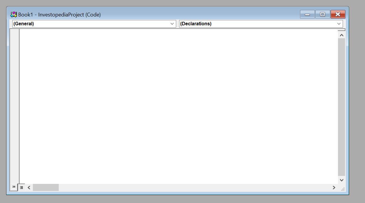 VBA Example, Code