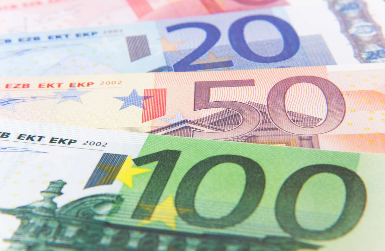 Close-Up Of European Union Currency