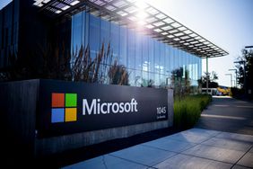Signage outside Microsoft campus.