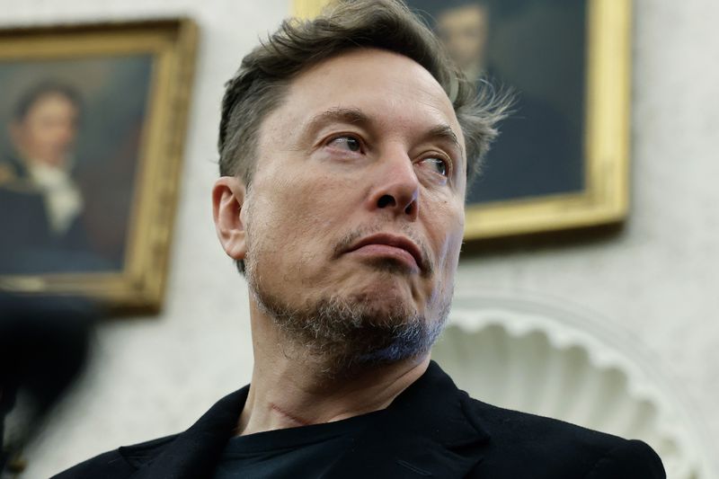 Elon Musk at the Oval Office. 