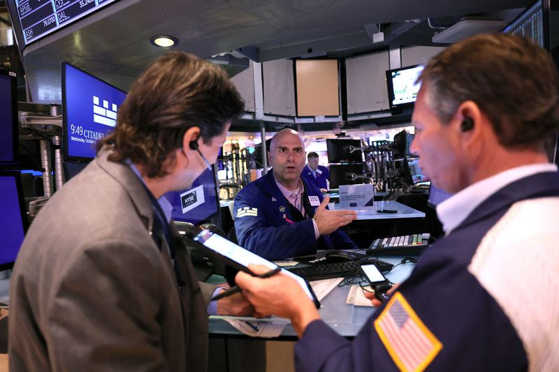 Traders on the floor of a stock exchange