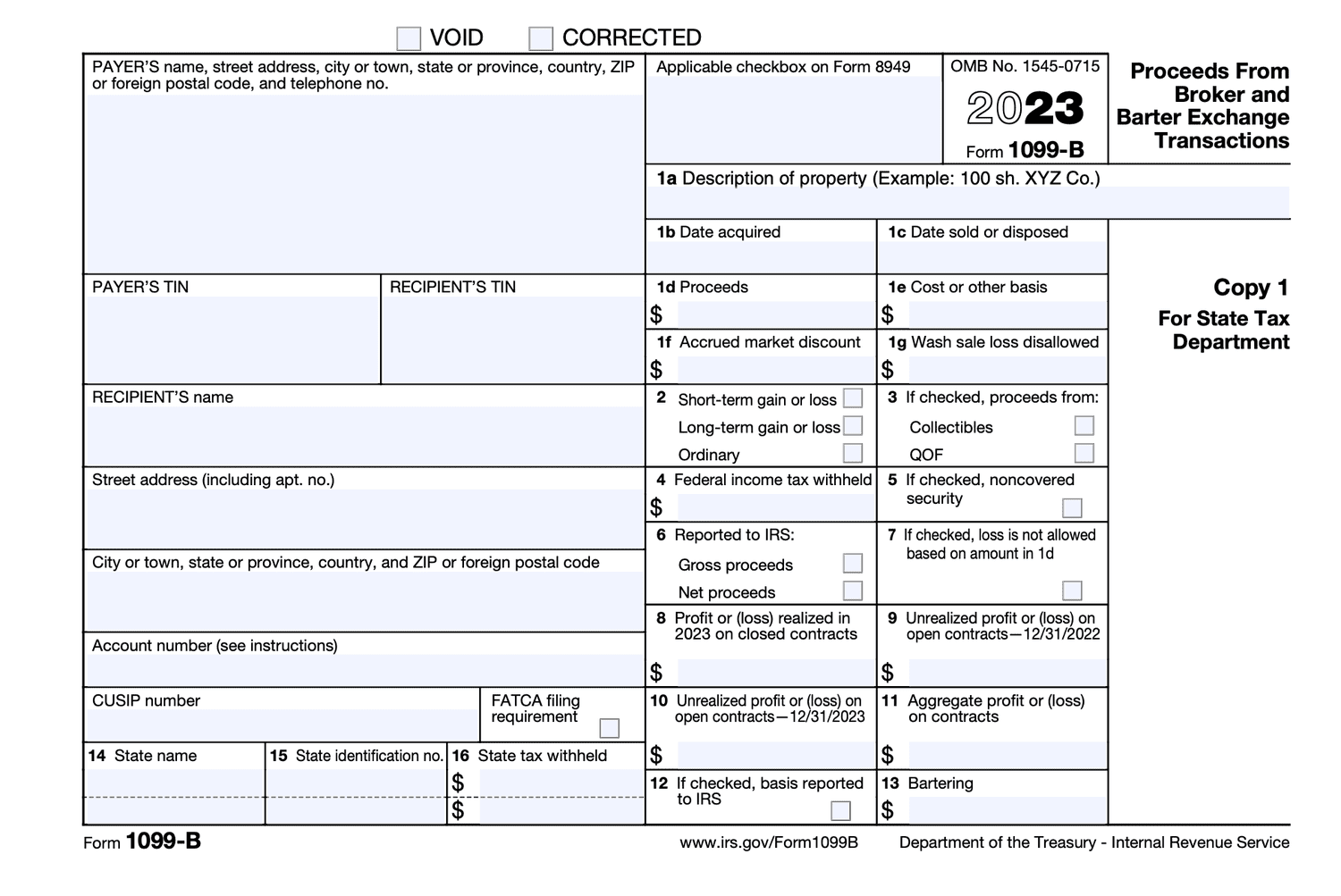 Form 1099-B